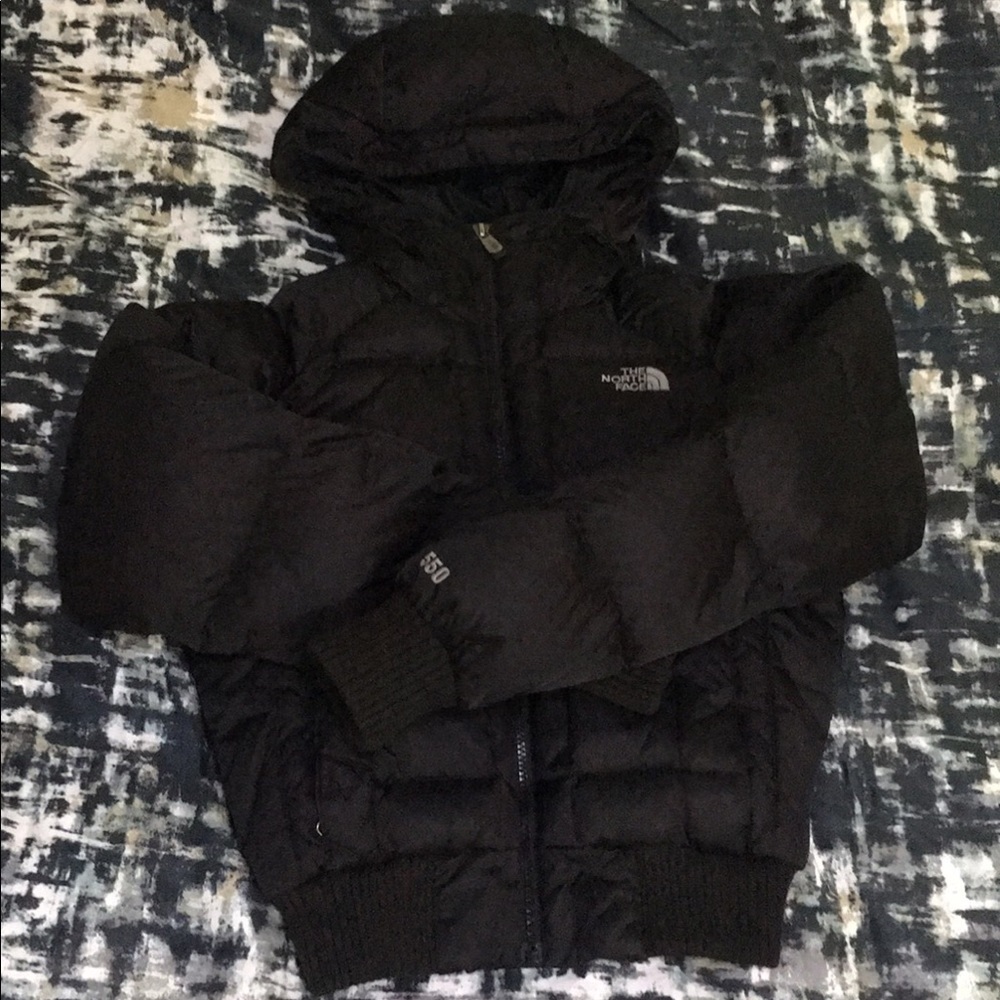 North Face 550 Gotham Puffer Jacket w/o fur trim